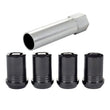 Load image into Gallery viewer, McGard Wheel Lock Nut Set - 4pk. (Tuner / Cone Seat) M12X1.5 / 13/16 Hex / 1.24in. Length - Black - Back View