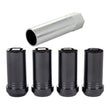 Load image into Gallery viewer, McGard Wheel Lock Nut Set - 4pk. (Tuner / Cone Seat) M14X1.5 / 1in. Hex / 1.935in. Length - Black - Detail View