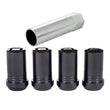 Load image into Gallery viewer, McGard Wheel Lock Nut Set - 4pk. (Tuner / Cone Seat) M14X1.5 / 22mm Hex / 1.648in. Length - Black - Main Product View