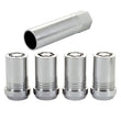 Load image into Gallery viewer, McGard Wheel Lock Nut Set - 4pk. (Tuner / Cone Seat) M14X1.5 / 22mm Hex / 1.648in. Length - Chrome - Side View