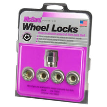 Load image into Gallery viewer, McGard Wheel Lock Nut Set - 4pk. (Under Hub Cap / Cone Seat) 1/2-20 / 3/4 &amp; 13/16 Hex / .775in. L - Installation View