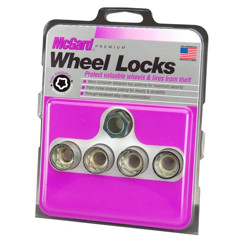 McGard Wheel Lock Nut Set - 4pk. (Under Hub Cap / Cone Seat) 9/16-18 / 7/8 Hex / 1.015in. L - Side View