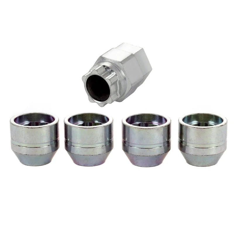 McGard Wheel Lock Nut Set - 4pk. (Under Hub Cap / Cone Seat) M12X1.75 / 19mm & 21mm Hex / .802in. L - Main Product View