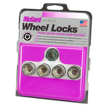Load image into Gallery viewer, McGard Wheel Lock Nut Set - 4pk. (Under Hub Cap / Cone Seat) M12X1.75 / 19mm &amp; 21mm Hex / .802in. L - Back View