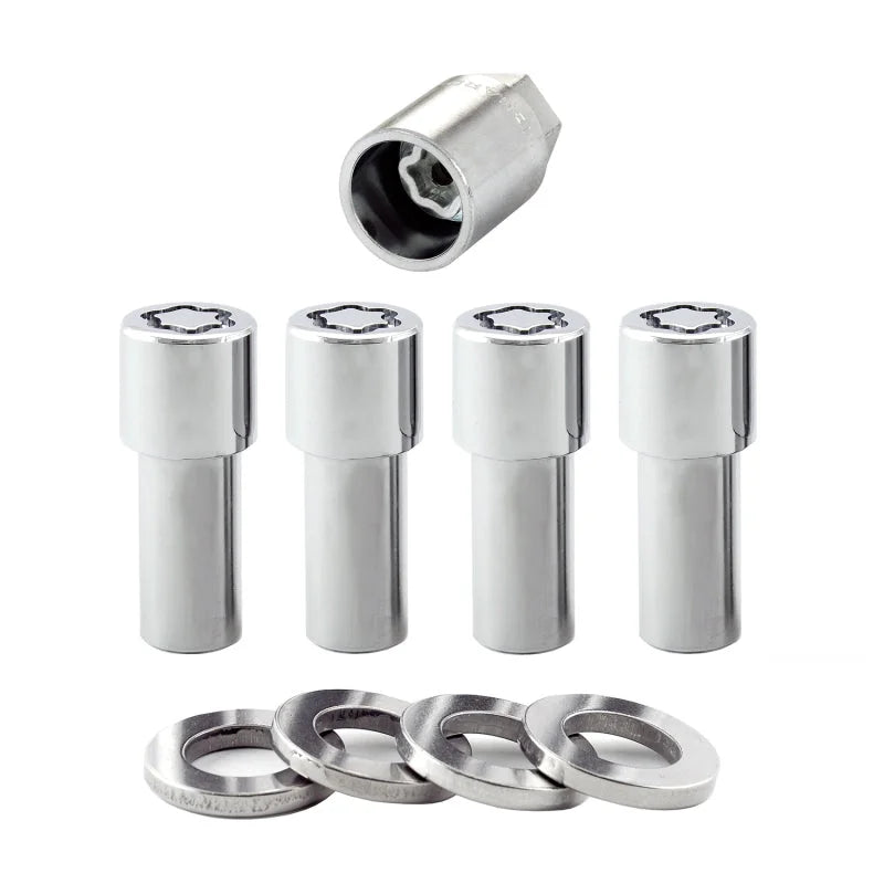 McGard Wheel Lock Nut Set - 4pk. (X-Long Shank) 1/2-20 / 13/16 Hex / 2.165in. Length - Chrome - Main Product View