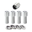Load image into Gallery viewer, McGard Wheel Lock Nut Set - 4pk. (X-Long Shank) 7/16-20 / 13/16 Hex / 2.165in. Length - Chrome - Back View