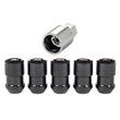 Load image into Gallery viewer, McGard Wheel Lock Nut Set - 5pk. (Cone Seat) 1/2-20 / 3/4 &amp;13/16 Dual Hex / 1.46in. Length - Black - Detail View