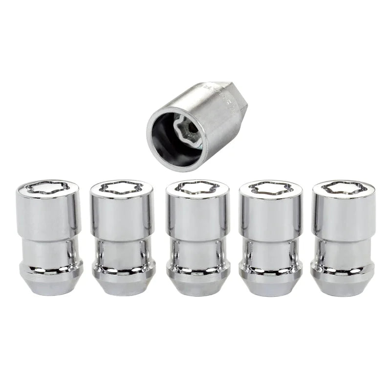 McGard Wheel Lock Nut Set - 5pk. (Cone Seat) 7/16-20 / 3/4 Hex / 1.46in. Length - Chrome - Side View