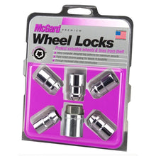 Load image into Gallery viewer, McGard Wheel Lock Nut Set - 5pk. (Cone Seat) 7/16-20 / 3/4 Hex / 1.46in. Length - Chrome - Back View