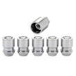 Load image into Gallery viewer, McGard Wheel Lock Nut Set - 5pk. (Cone Seat) M12X1.5 / 13/16 Hex / 1.28in. Length - Chrome - Back View