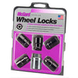 Load image into Gallery viewer, McGard Wheel Lock Nut Set - 5pk. (Cone Seat) M12X1.5 / 3/4 Hex / 1.46in. Length - Black - Main Product View