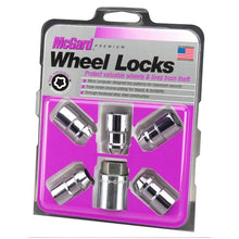 Load image into Gallery viewer, McGard Wheel Lock Nut Set - 5pk. (Cone Seat) M12X1.5 / 3/4 Hex / 1.46in. Length - Chrome - Back View