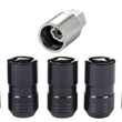 Load image into Gallery viewer, McGard Wheel Lock Nut Set - 5pk. (Cone Seat) M14X1.5 / 22mm Hex / 1.639in OAL - Black - Side View