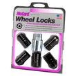 Load image into Gallery viewer, McGard Wheel Lock Nut Set - 5pk. (Cone Seat) M14X1.5 / 22mm Hex / 1.639in OAL - Black - Installation View