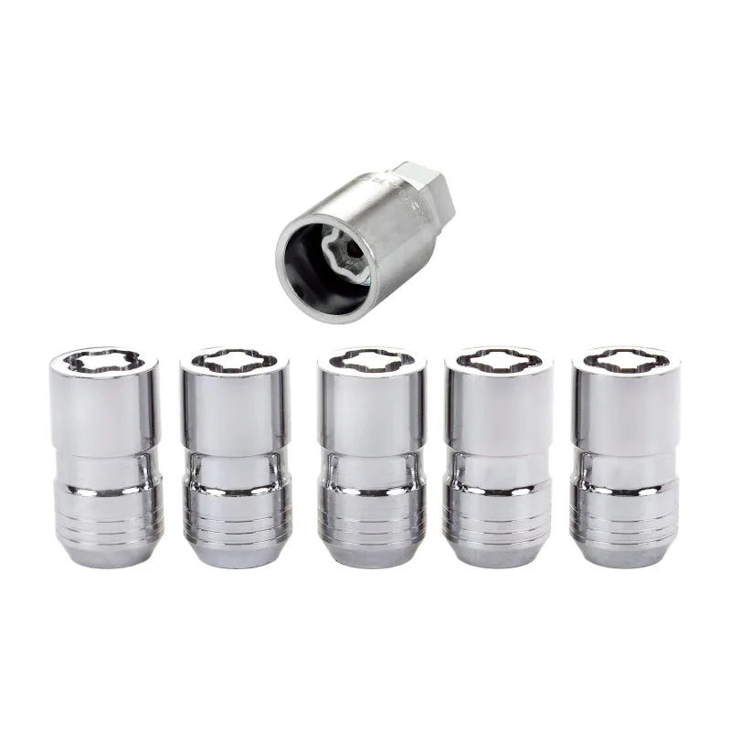 McGard Wheel Lock Nut Set - 5pk. (Cone Seat) M14X1.5 / 22mm Hex / 1.639in OAL - Chrome - Installation View