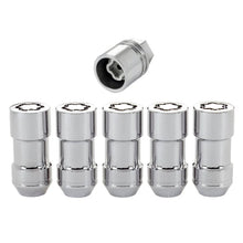 Load image into Gallery viewer, McGard Wheel Lock Nut Set - 5pk. (Cone Seat) M14X1.5 / 22mm Hex / 1.965in. Length - Chrome - Side View