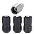 Load image into Gallery viewer, McGard Wheel Lock Nut Set - 5pk. (Cone Seat) M14X1.5 / 22mm Hex / 1.639in OAL - Black - Side View