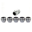 Load image into Gallery viewer, McGard Wheel Lock Nut Set - 5pk. (Under Hub Cap / Cone Seat) M14X.5 / 22mm Hex / .893in. L. - Silver - Main Product View