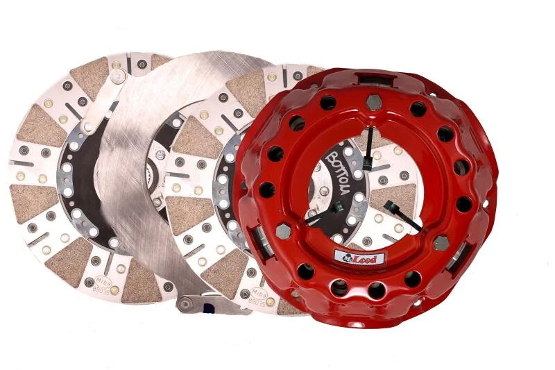 McLeod 55-85 Chevy SBC SFT 2000 Twin Disc Clutch Kit w/ Flywheel - Bronze Facing - Side View