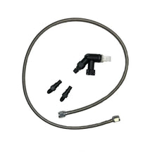 Load image into Gallery viewer, McLeod Line Assy Mustang 2005-Up 36in W/Male Wire Clip Fittings &amp; Elbow Bleeder - Side View