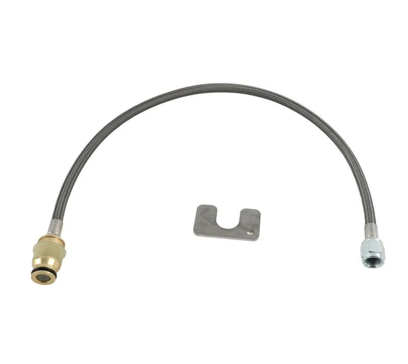 McLeod Quick Disconnect Male End To An4F 36in Steel Braided Line - Side View