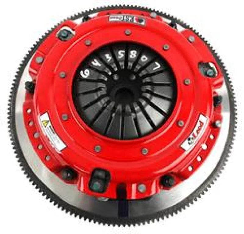McLeod RST Twin Clutch Kit Ford Modular Engine 164 Tooth RG / 26 Spline Input Shaft w/Steel Flywheel - Installation View