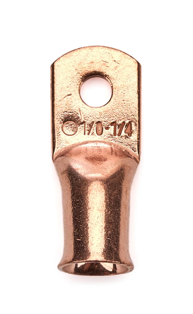 Mechman Alternators 1/0 Gauge Copper Cable End 1/4in Hole Each CR1014