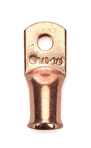 Mechman Alternators 1/0 Gauge Copper Cable End 1/4in Hole Each CR1014