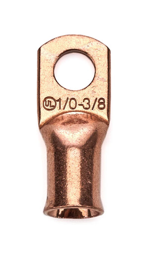 Mechman Alternators 1/0 Gauge Copper Cable End 3/8in Hole Each CR1038