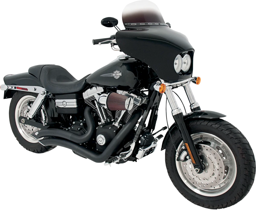 Memphis Shades Batwing Fairing - Fat Bob MEM7161 - Side View