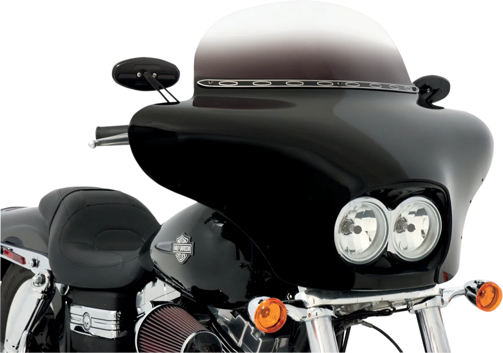Memphis Shades Batwing Fairing - Fat Bob MEM7161 - Back View