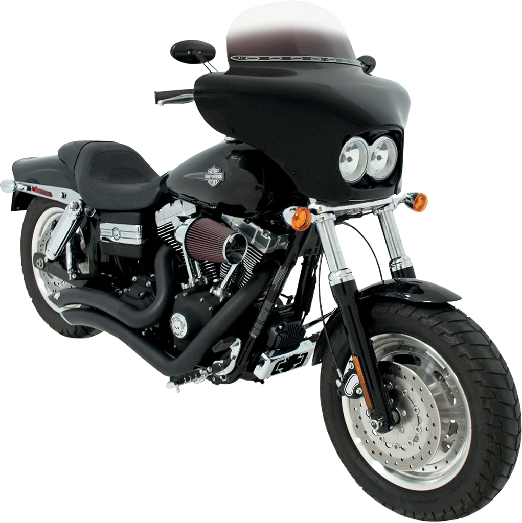 Memphis Shades Batwing Fairing - Fat Bob MEM7161 - Installation View