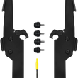 Load image into Gallery viewer, Memphis Shades Batwing Fats/Slim Mounting Kit - Black - FLHRS/XS MEB2041 - Main Product View