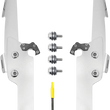 Load image into Gallery viewer, Memphis Shades Batwing Fats/Slim Mounting Kit - Polished - FLHRS/XS MEK2041 - Main Product View