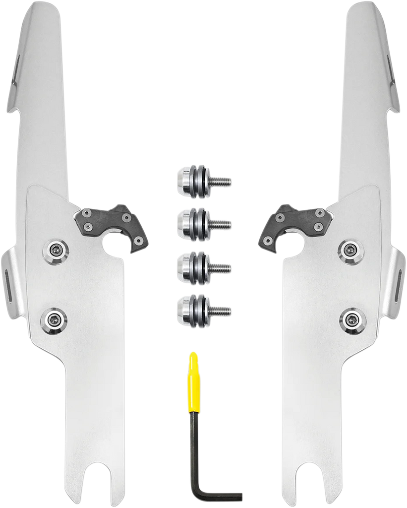 Memphis Shades Batwing Fats/Slim Mounting Kit - Polished - FLHRS/XS MEK2041 - Main Product View