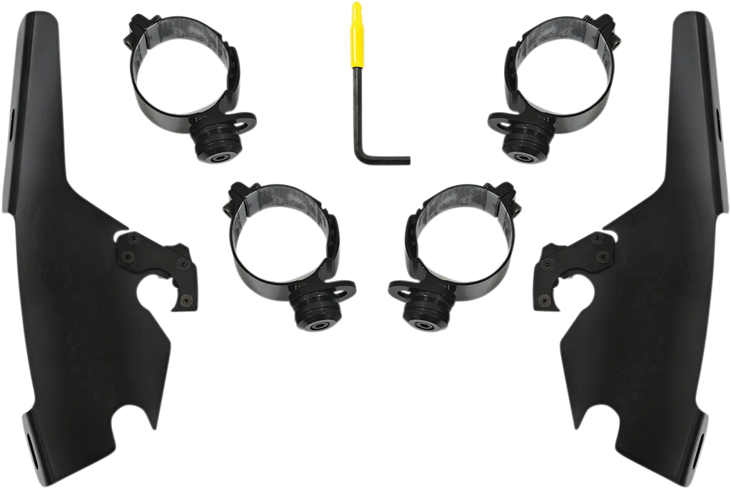 Memphis Shades Batwing - Mounting Kit - Black - FLSB MEB2044 - Main Product View