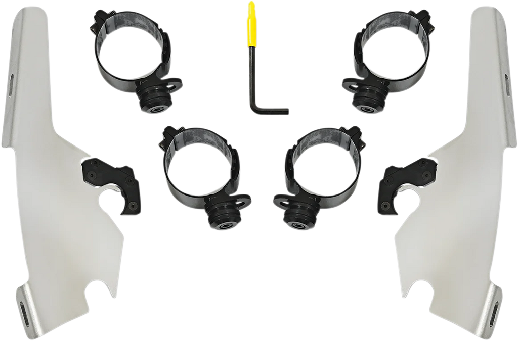 Memphis Shades Batwing - Mounting Kit - Polished - FLSB MEK2044 - Main Product View