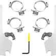 Load image into Gallery viewer, Memphis Shades Batwing - Mounting Kit - Polished - FXLR MEK2036 - Main Product View