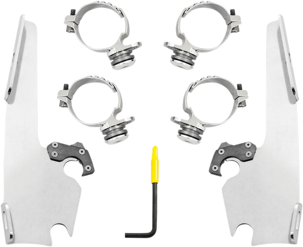 Memphis Shades Batwing - Mounting Kit - Polished - FXLR MEK2036 - Main Product View