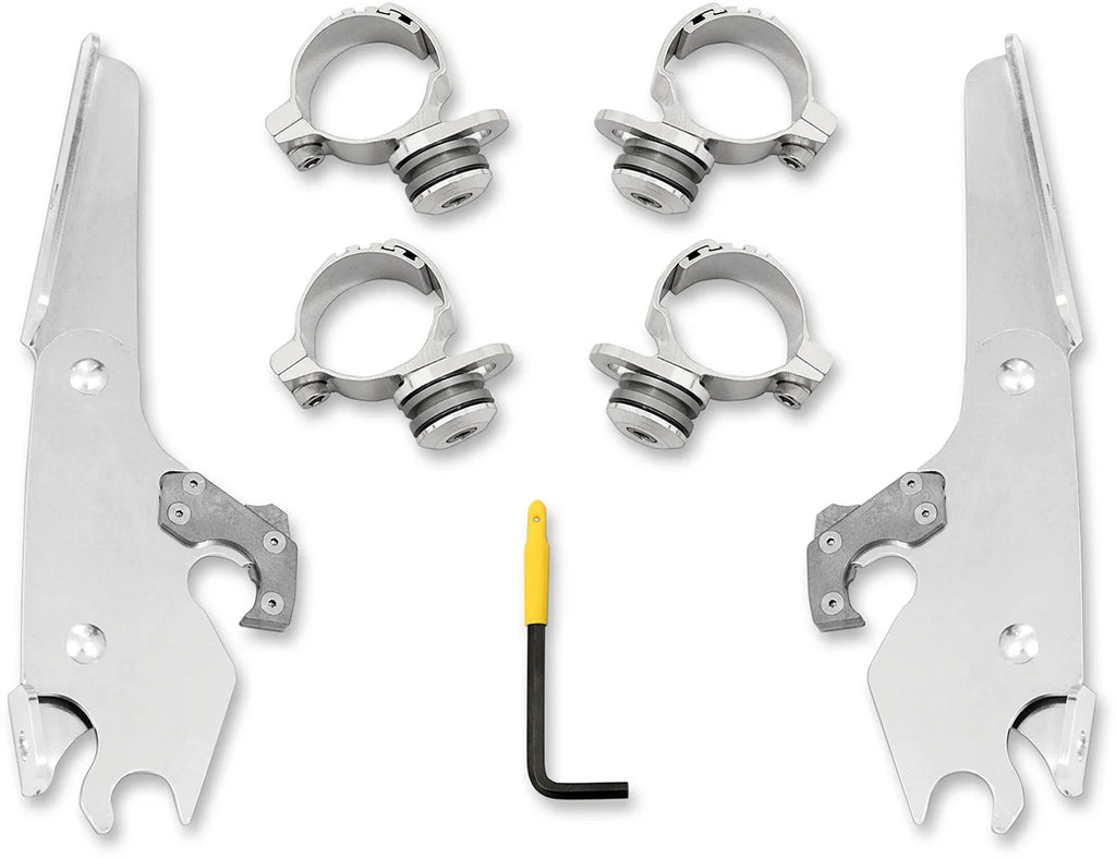 Memphis Shades Batwing Mounting Kit - Polished - Scout MEK2027 - Main Product View