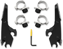 Load image into Gallery viewer, Memphis Shades Batwing Mounting Kit - Polished - Scout MEK2027 - Side View