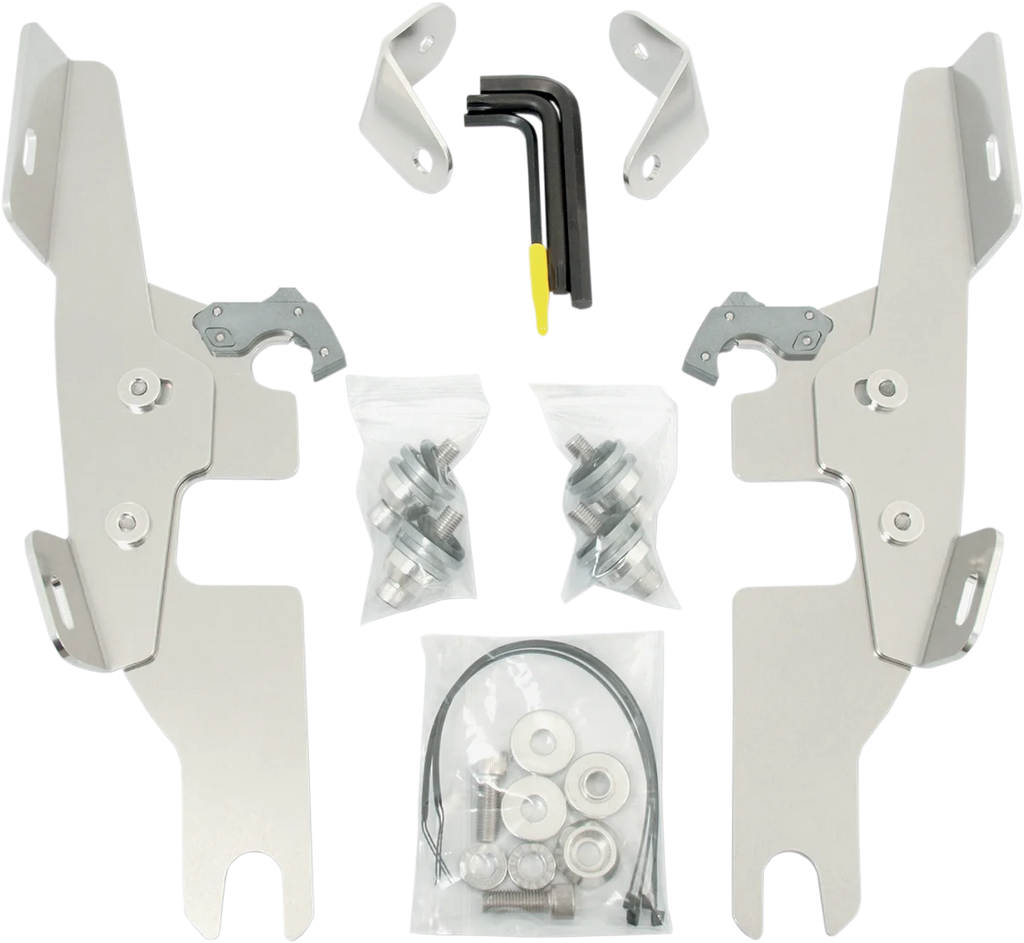 Memphis Shades Batwing - Mounting Kit - Polished - Switchback MEK1983 - Main Product View