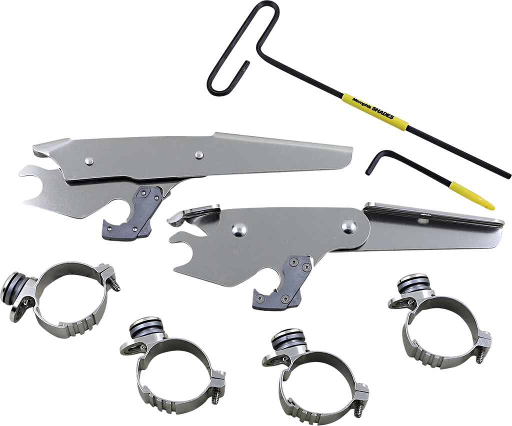 Memphis Shades Batwing - Mounting Kit - Polished - XL MEK2056 - Main Product View