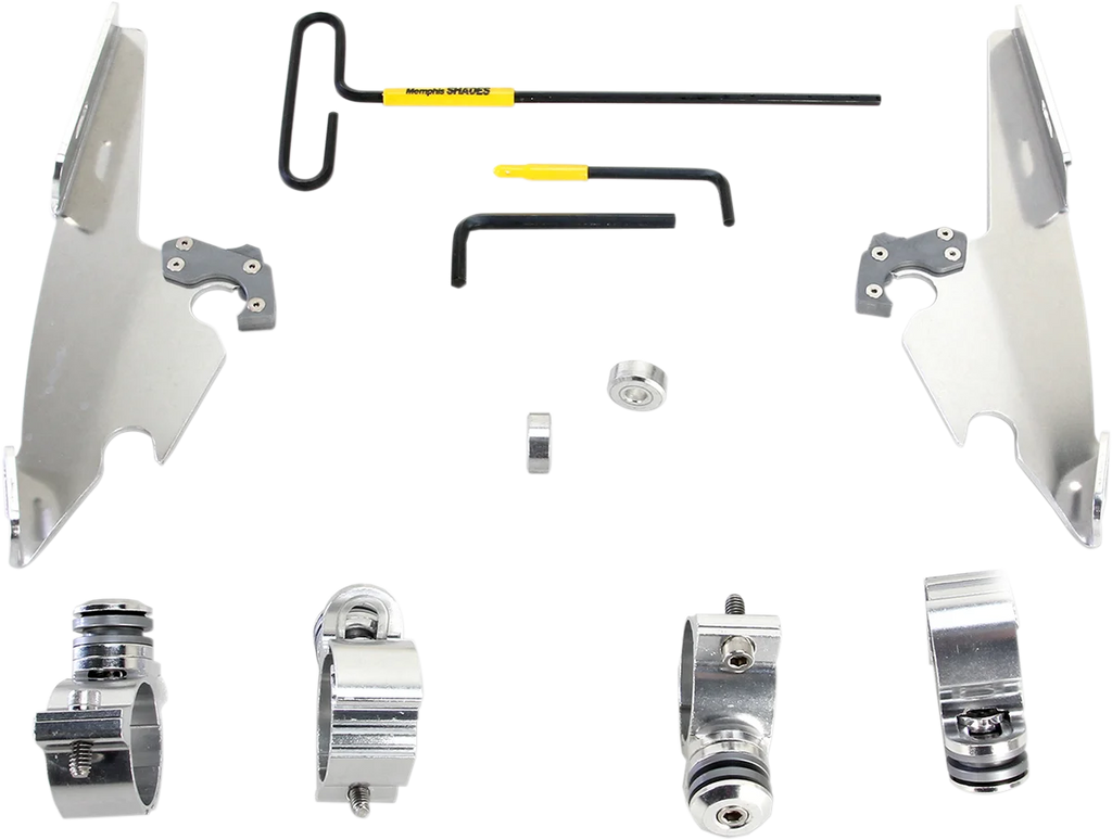 Memphis Shades Batwing - Mounting Kit - Polished - XL12C MEK2008 - Main Product View