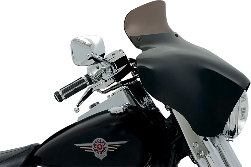 Memphis Shades Batwing Spoiler Shield - 5" - Smoke MEP8551 - Side View