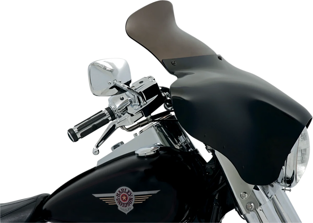 Memphis Shades Batwing Spoiler Shield - 9" - Smoke MEP8561 - Side View