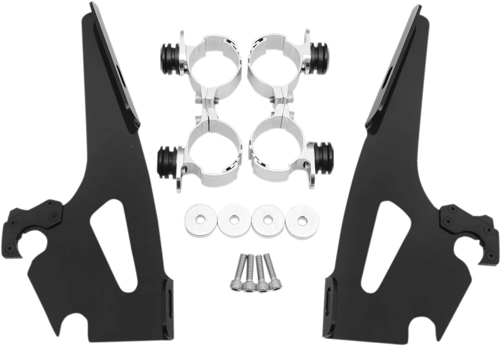 Memphis Shades Batwing Trigger Lock Mounting Kit - Aero - Black MEK1900 - Side View