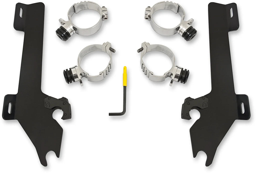 Memphis Shades Batwing Trigger Lock Mounting Kit - Kingpin - Black MEK1928 - Main Product View