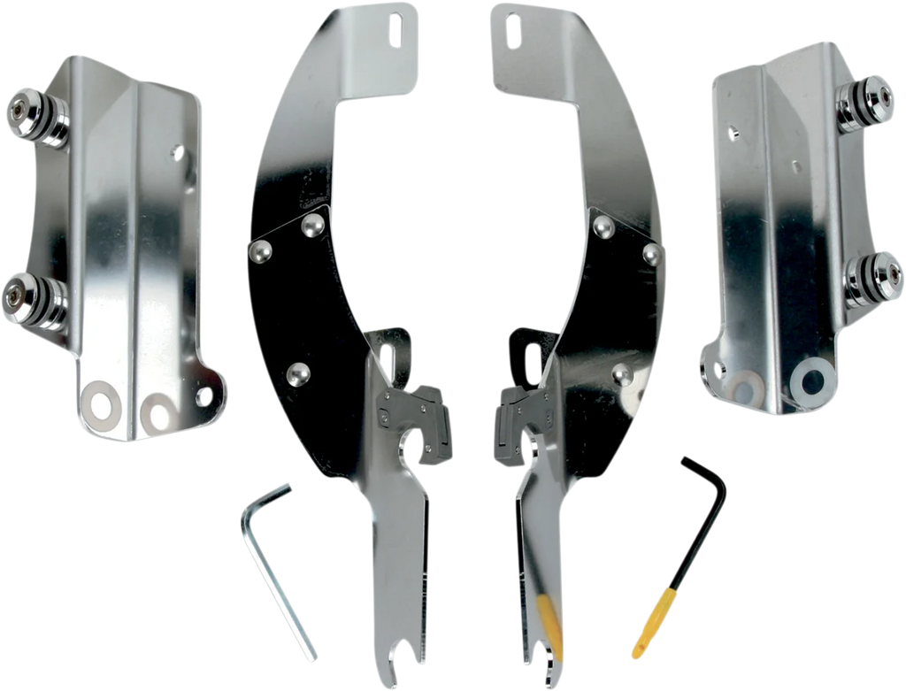 Memphis Shades Batwing Trigger Lock Mounting Kit - Nomad - Polished MEK1947 - Main Product View