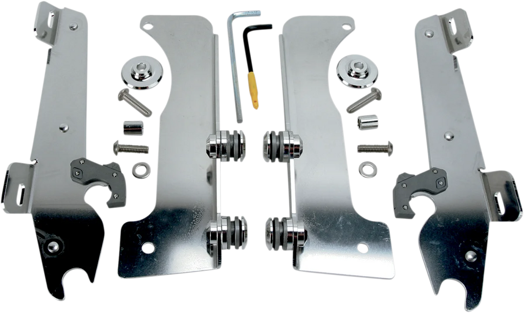 Memphis Shades Batwing Trigger Lock Mounting Kit - Stratoliner - Polished MEK1937 - Main Product View